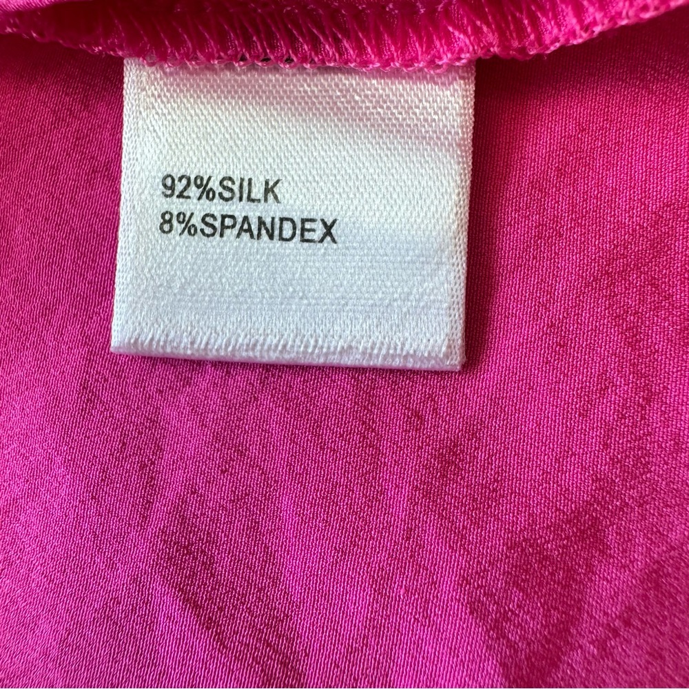 St John Silk Blend Sleeveless Blouse Top Pink Women’s Size 12 - Picture 12 of 13